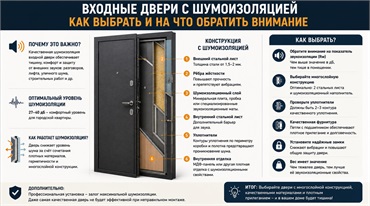 Входные двери с шумоизоляцией. Как выбрать и на что обратить внимание.