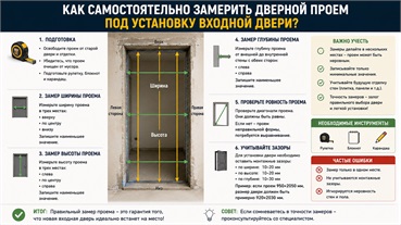 Как самостоятельно замерить дверной проем?
