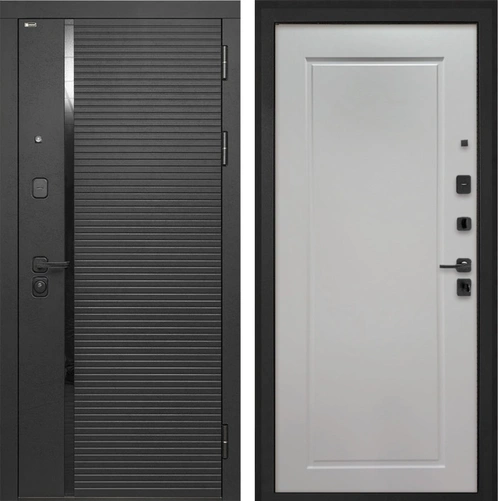 Входная дверь Форт ФЛ-642 Мэджик шифон белый для установки в квартиру 30918
