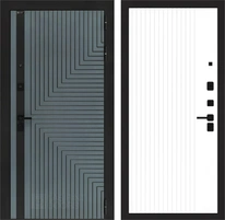 Входная дверь Кредор 29 - Белый рельеф софт для установки в квартиру 29993