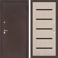 Входная металлическая дверь Лабиринт Классик 1 (Антик медный / Дуб белёный)