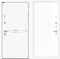 Входная дверь Line White 29 Хомс (Шагрень белая / Белый софт рельеф)