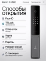 Входная дверь Пиано Смарт 2.0 с умным замком - 13 Грей софт для установки в квартиру 30752