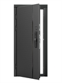 Входная дверь Блэк Лайн с умным замком - Гранд Грей софт для установки в квартиру 32172