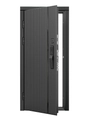 Входная дверь Урбан Блэк с умным замком - Нео Белый матовый для установки в квартиру 32194