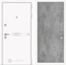 Входная металлическая дверь Лабиринт Line White 24 (Шагрень белая / Бетон светлый)