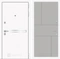 Входная металлическая дверь Лабиринт Line White 21 (Шагрень белая / Грей софт)