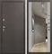 Входная дверь 1А Стиль с зеркалом №116 (Медный антик / Грей софт) для установки в квартиру 20497